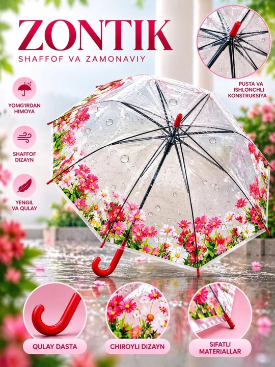Qizlar uchun kuz mavsumi soyabon - 