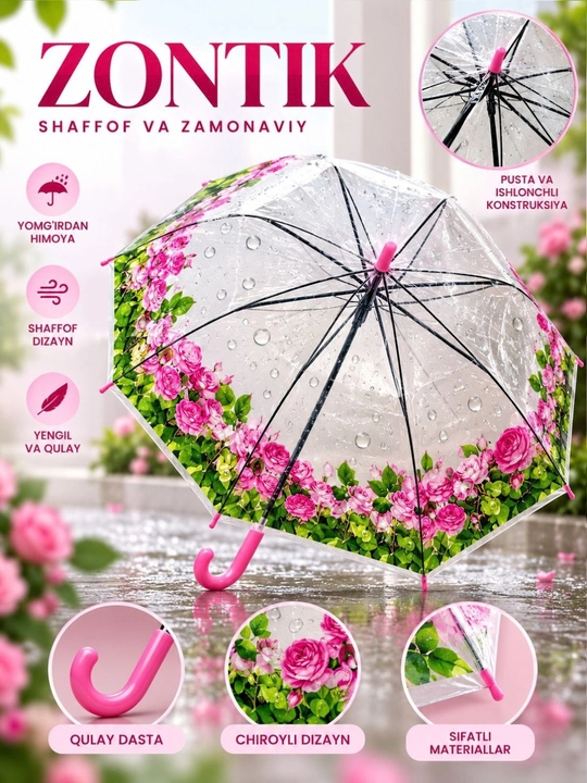Qizlar uchun kuz mavsumi soyabon - 