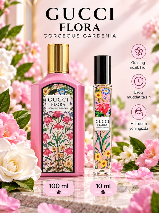 Atirlar ayollar uchun nabor Miss Dior, Orchid, Symphony, Deviis Intrigue, Gucci Flora