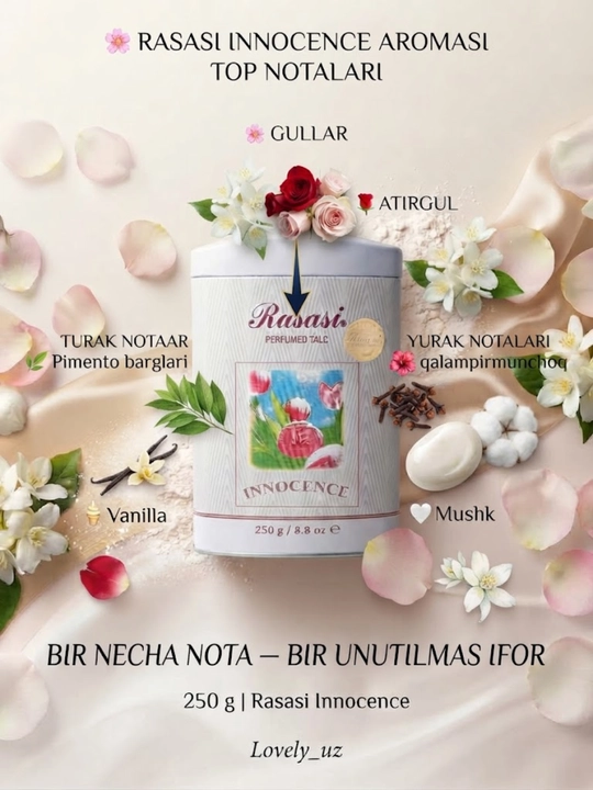 Тальк Innocence от Rasasi, профессиональная косметика, присыпка для депиляции
