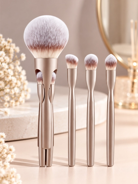 Набор магнитных кистей для макияжа — 4 шт - 
