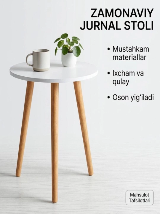 Dumaloq jurnal stoli - 
