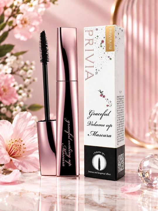 Тушь для ресниц подкручивающая PRIVIA Graceful Curling Up Mascara, чёрная, 10 мл
