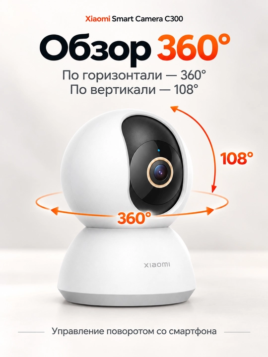 Камера, Xiaomi Smart Camera, умная Wi-Fi камера видеонаблюдения, для дома и офиса