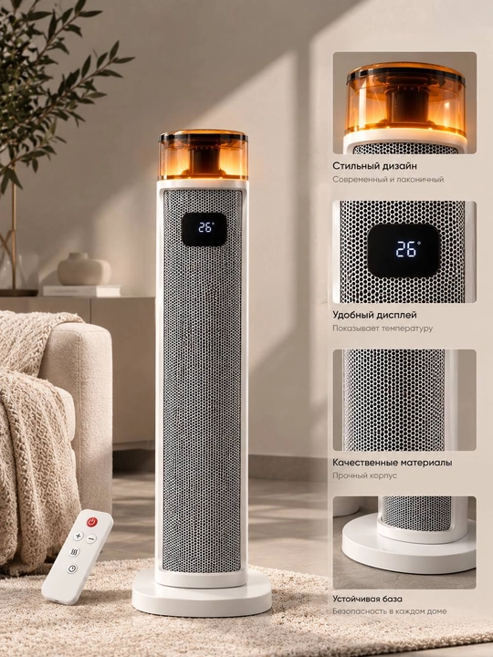 Elektr isitgich, fan isitgichi, pechka, obogrevatel Kai Tech 2000W quvvati