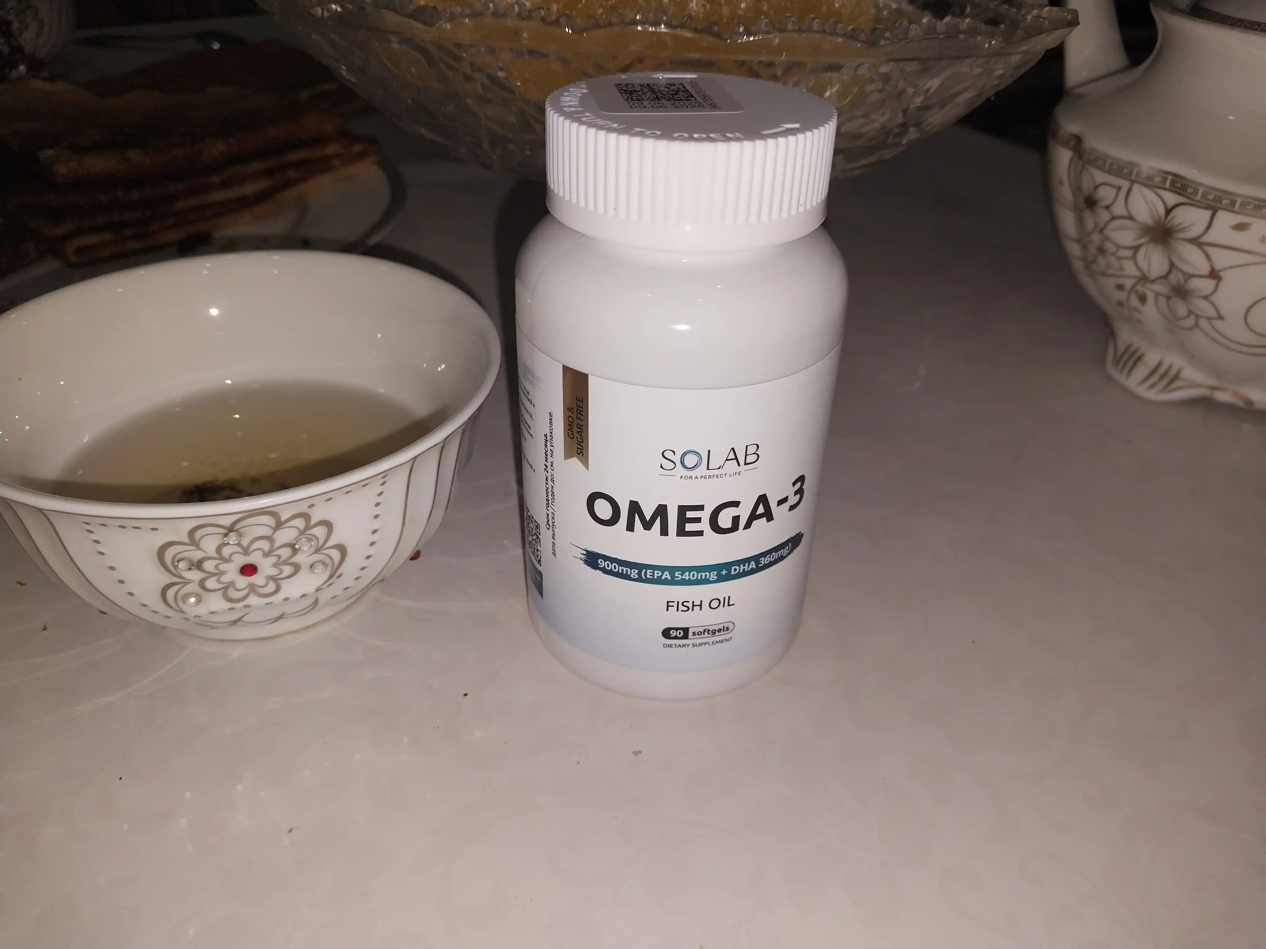 Omega-3, SOLAB, 900мг, 90 kapsula