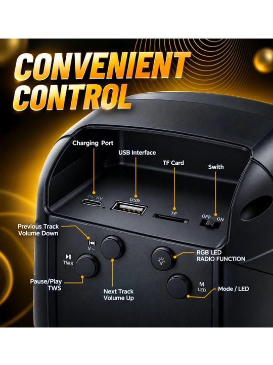 Portativ bluetooth kolonka Sing-E ZQS1328S