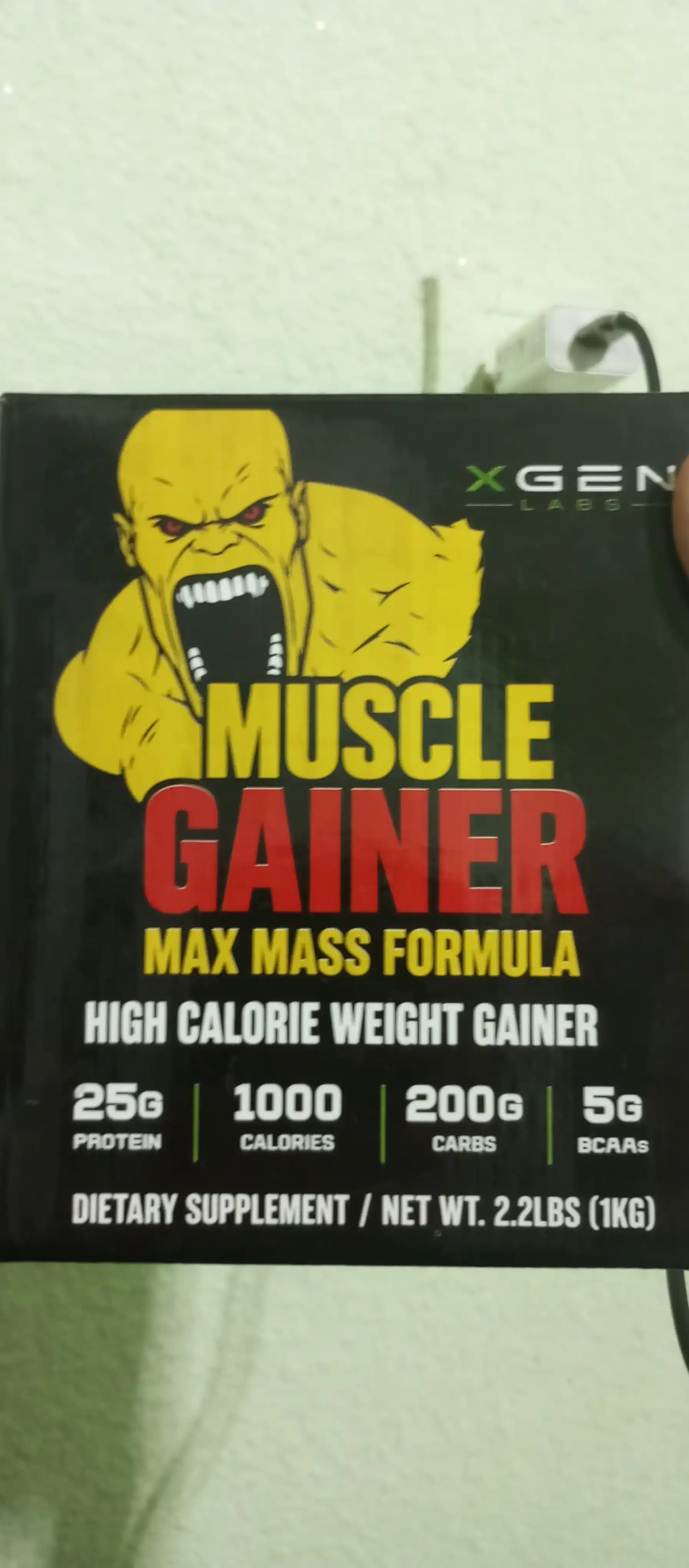 Mushak massasini oshirish uchun MUSCLE GAINER geyneri, 1-3-7 kg