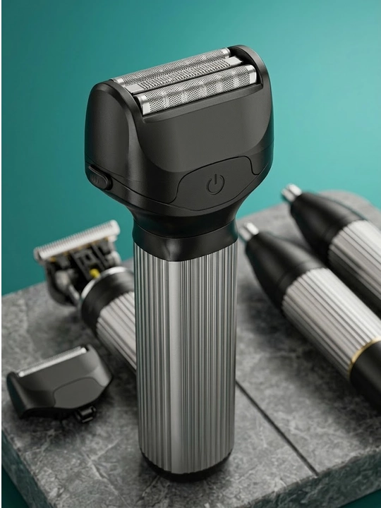 Trimmer soqol va soch olish mashinasi elektr ustara NIKAI, 3 tasi 1 da
