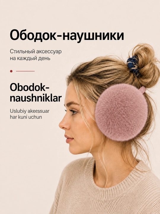 BeautyBox issiqlashtirilgan momiq mo‘ynali quloqchinlar