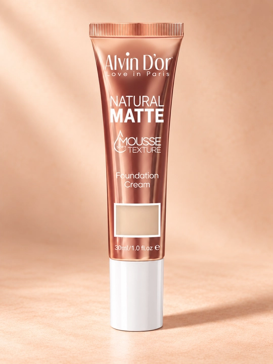 Alvin D’or AD-69 Natural Matte yuz uchun tonal muss