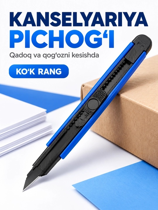 Kantselyariya pichog'i to'plami, 1+1 aksiyada - 