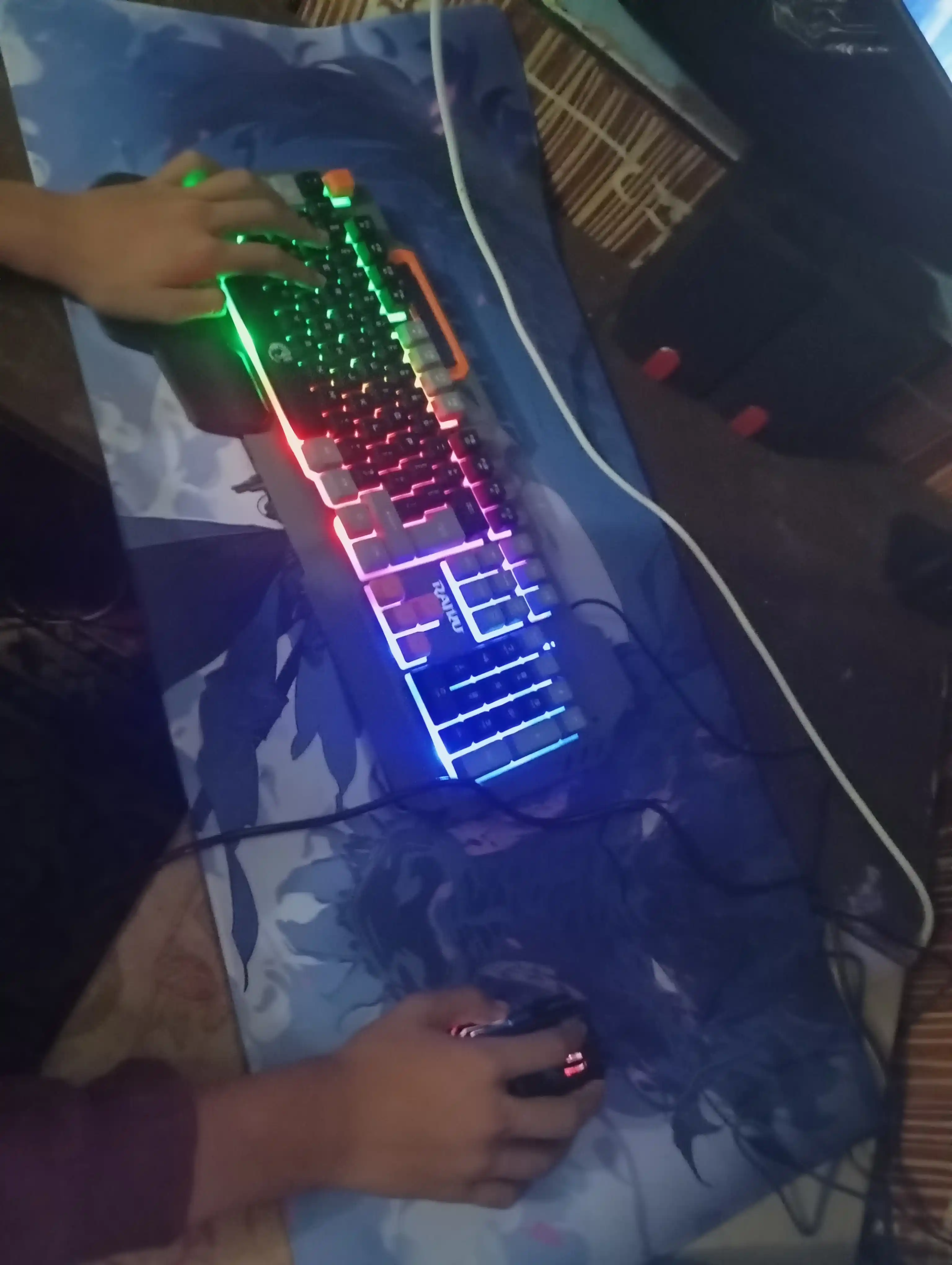 Коврик для мыши 90x40, большой, для клавиатуры и компютера, аниме, игровой