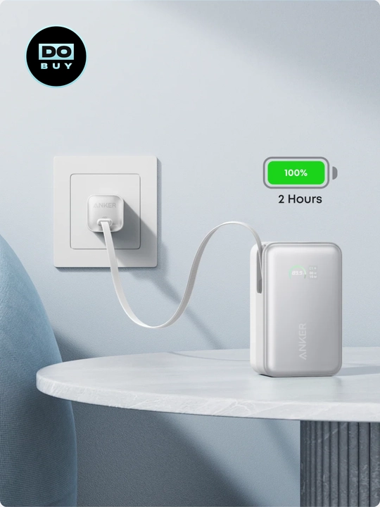 Tashqi akkumlyator Anker Nano Power Bank 10000 mA/h 45W, Fast charging, o‘rnatilgan USB-C