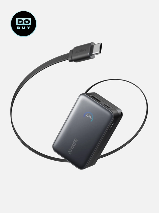 Внешний аккумулятор Anker Nano Power Bank 10000 мАч, 45W, Fast charging, встроенный USB-C - 