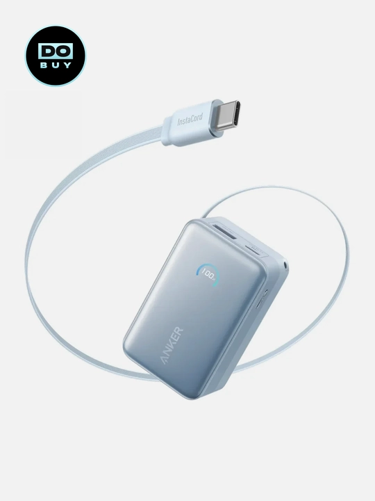 Внешний аккумулятор Anker Nano Power Bank 10000 мАч, 45W, Fast charging, встроенный USB-C - 