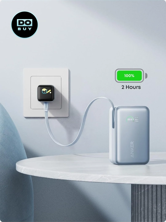 Tashqi akkumlyator Anker Nano Power Bank 10000 mA/h 45W, Fast charging, o‘rnatilgan USB-C