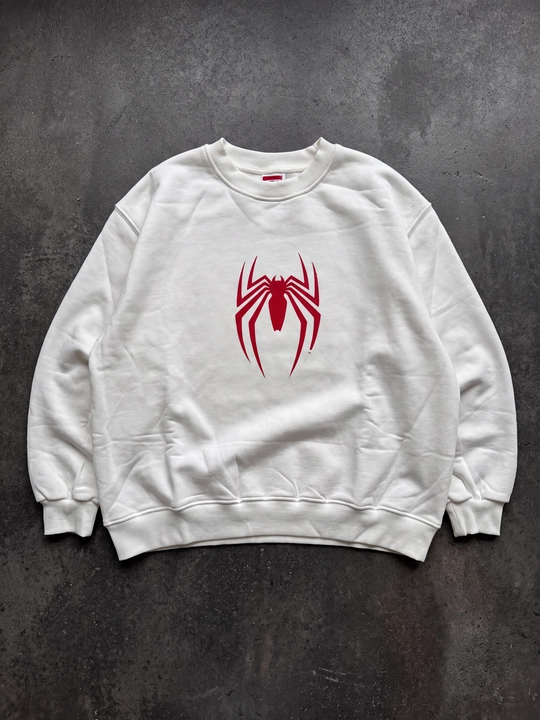 Erkak va ayollar uchun ichi mexli SpiderMan  oversize svitshot, qish-kuz uchun