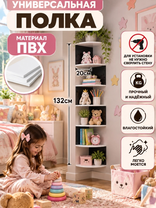 Многоярусные книжные полки для дома, спальни и гостиной