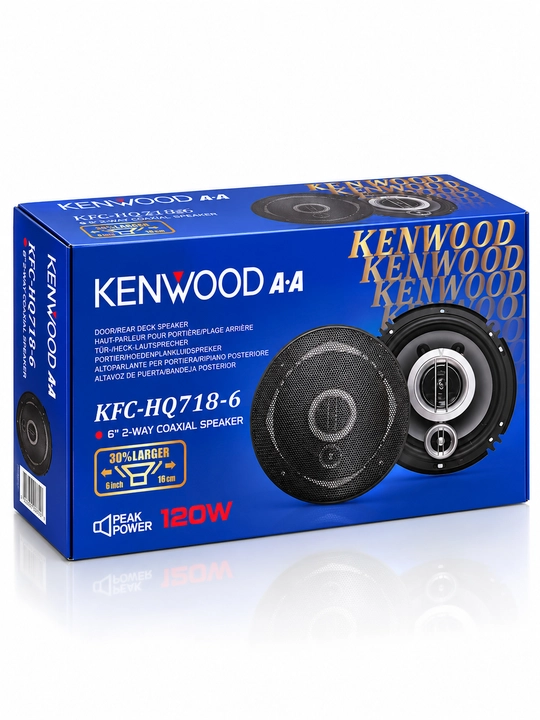 Avто Колонка Kenwood KFC-HQ718-6, 6", 120 Вт, 2-Way