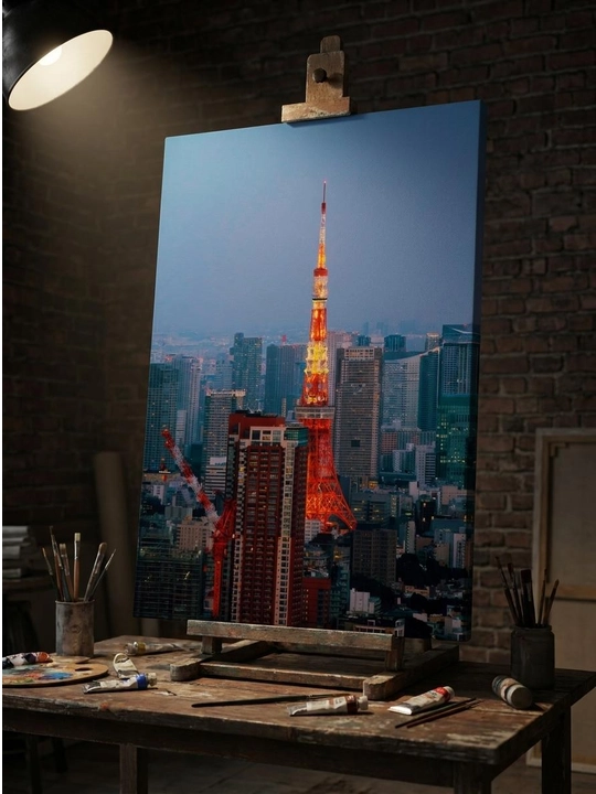 Xolst surat AURA DECOR Art — Abstract kompozitsiya, devor dekoratsiyasi