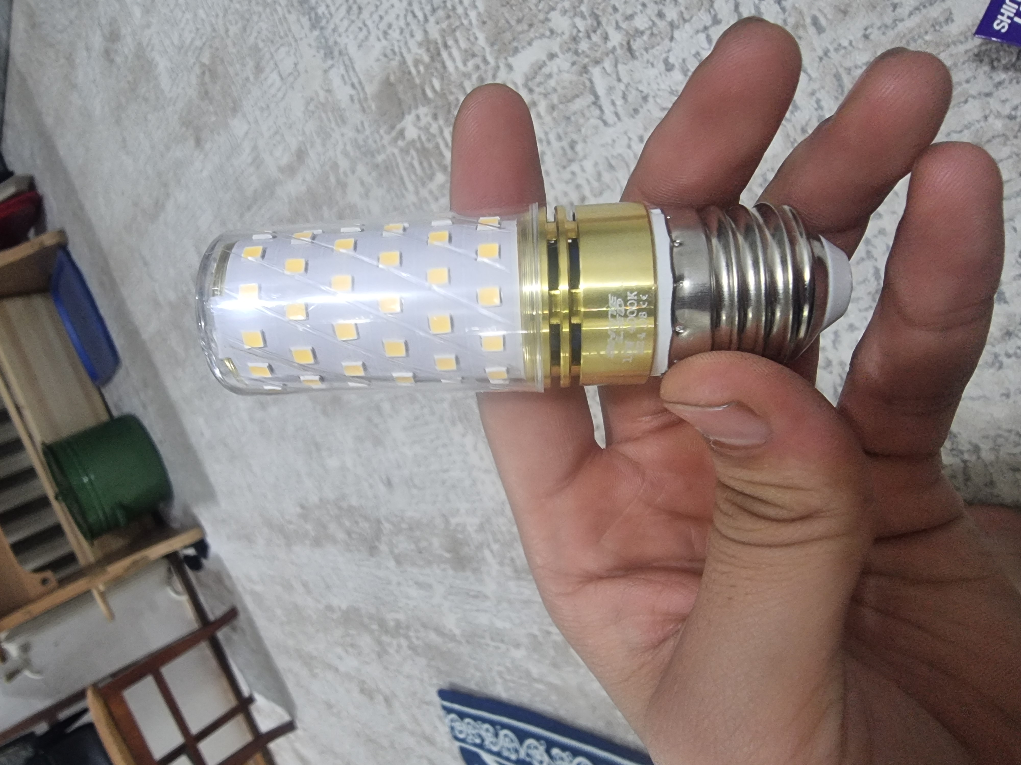 SHINE LED E14 E27 LED lampochka 16W, 220V, 4000K/6500K, yorqin yorug‘lik