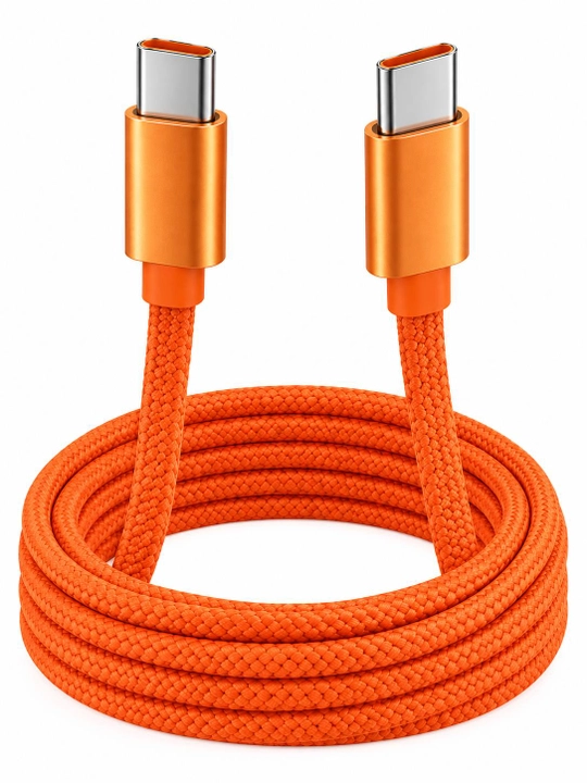 USB Type-C Type-C kabel 60W, tez zaryadlash, 1 metr, o‘rilgan, ma’lumot uzatish, Lightning