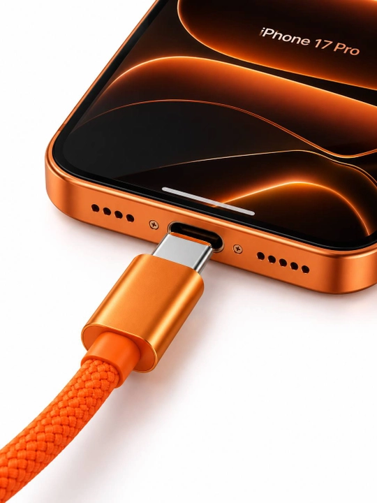 USB Type-C Type-C kabel 60W, tez zaryadlash, 1 metr, o‘rilgan, ma’lumot uzatish, Lightning