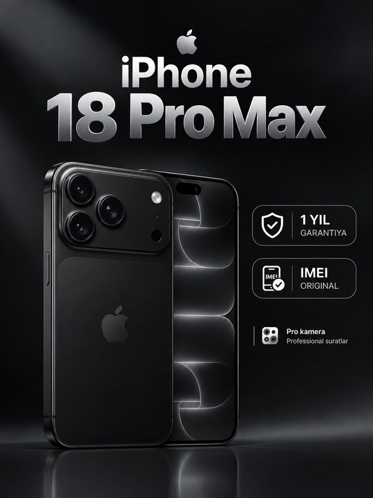 Apple iPhone 18 Pro Max — 256GB / 512GB, A20 Pro, 48 MP kamera, OLED - 