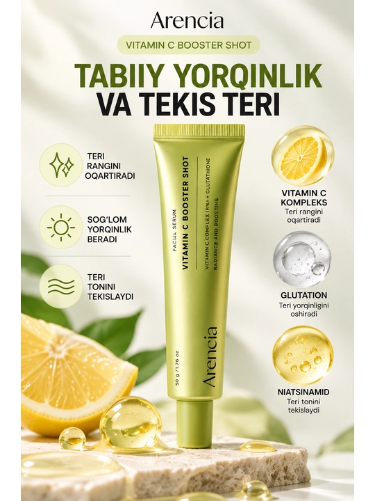Сыворотка-бустер от пигментации с витамином C Arencia Vitamin C Booster Shot