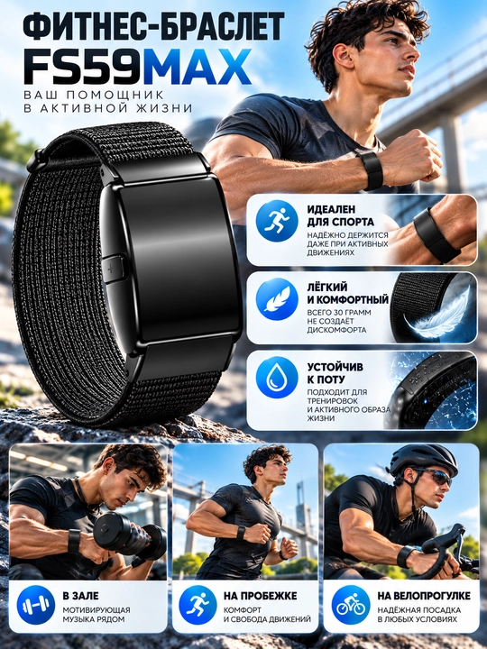 Умный фитнес-браслет Activity Fitness Tracker — Смарт браслет