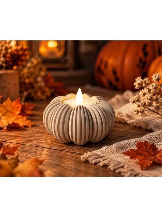 Подсвечник Halloween в форме тыквы, декоративный 3D-подсвечник для дома, осенний декор