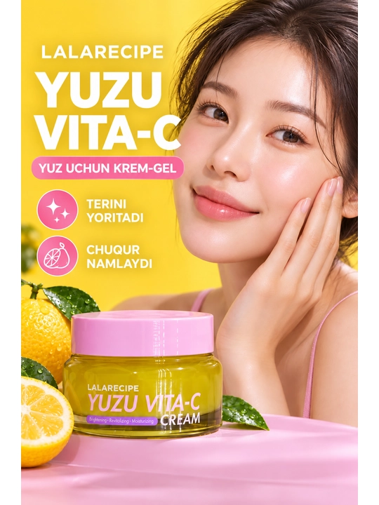 Oziqlantiruvchi yuz krem-geli, yuzu va C vitamini bilan, Yuzu Vita-C Cream