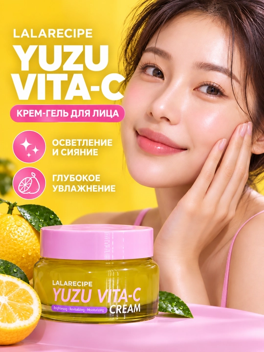 Oziqlantiruvchi yuz krem-geli, yuzu va C vitamini bilan, Yuzu Vita-C Cream - 