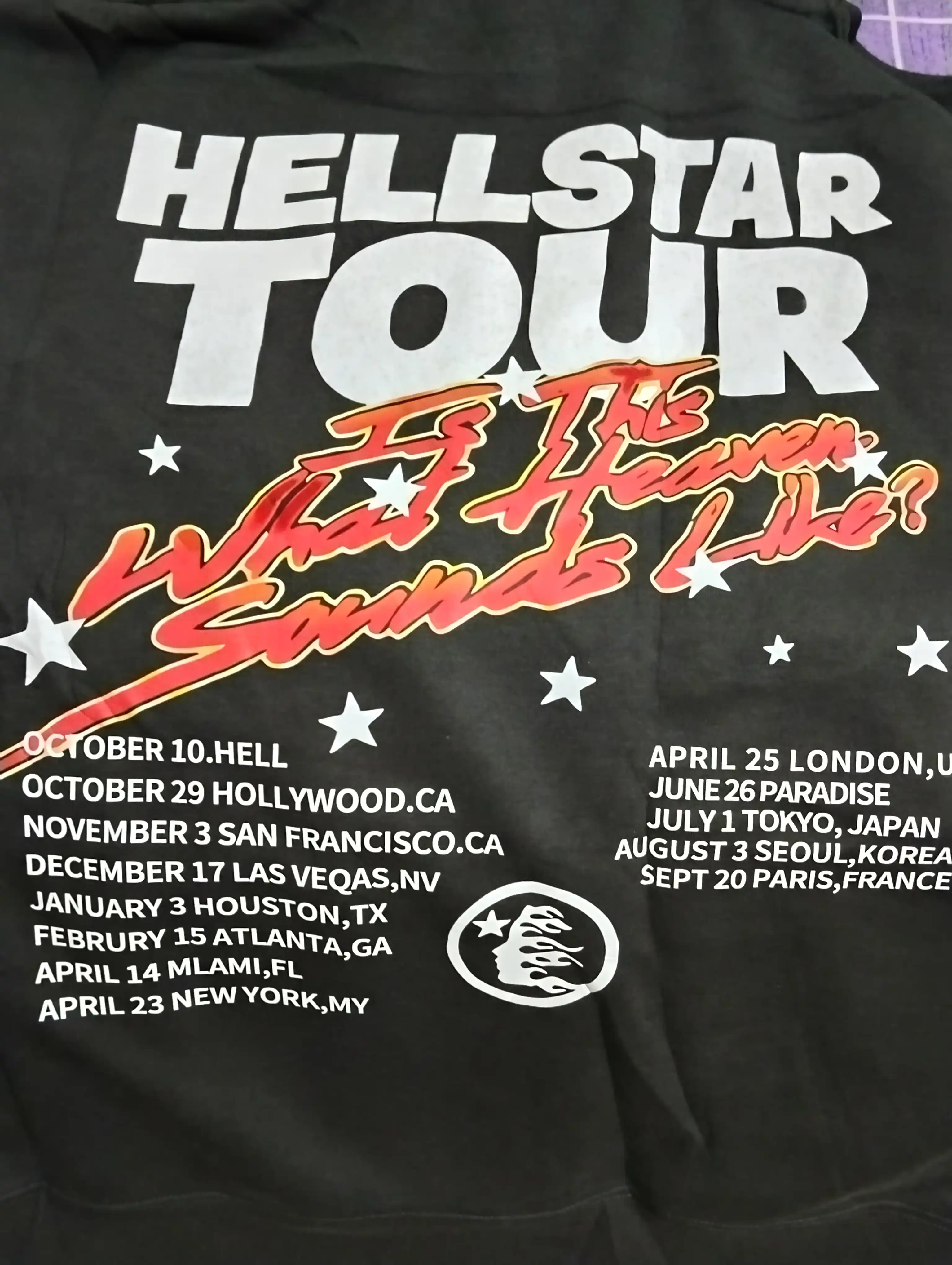 Худи оверсайз унисекс с принтом Hellstar, streetwear, Y2K