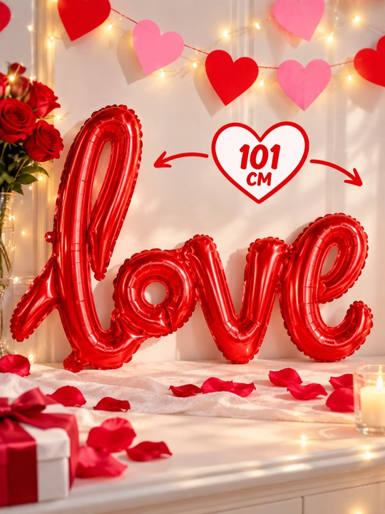 Sharlar I LOVE YOU va yurak romantik kecha, marry me va tug'ilgan kun