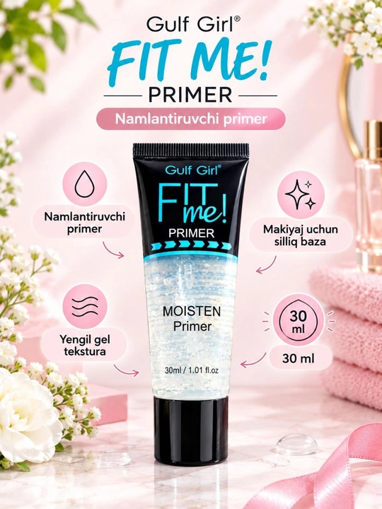 Праймер основа под макияж Fit Me Moisten Primer, увлажняющая база под тональный крем