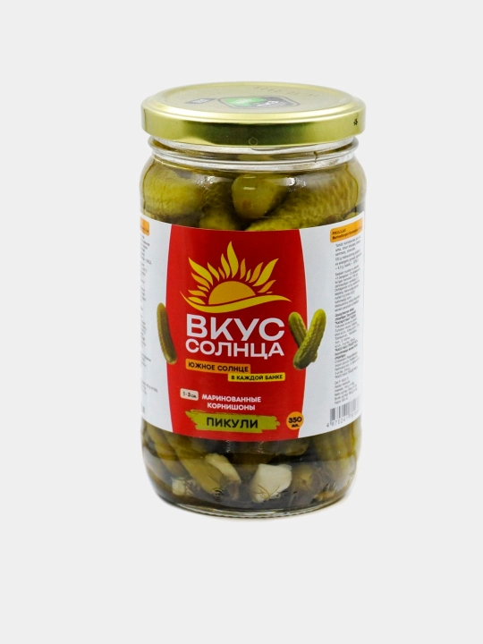 "Quyosh ta’mi" pikuli (kornishonlar), 350 ml - 