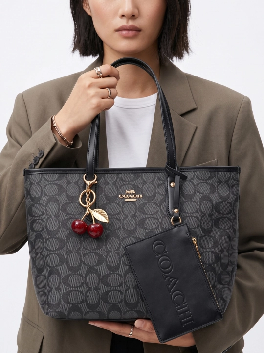 Женская сумка, сумка COACH, коробка и документы в комплекте