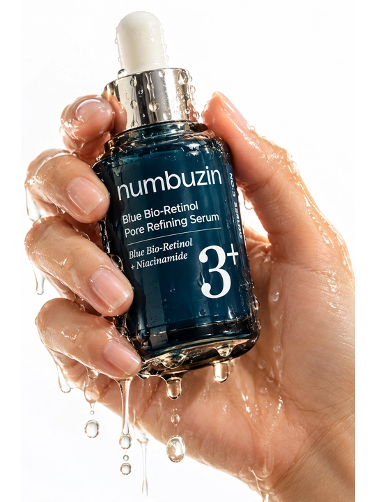 Numbuzin No.3 Blue Bio-Retinol Pore Refining Serum retinolli g‘ovaklar uchun zardobi 30 ml - 
