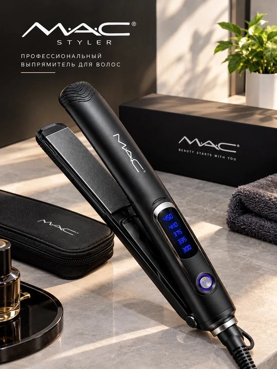 LED displeyli MAC Styler MC-3082 professional soch to‘g‘rilagichi