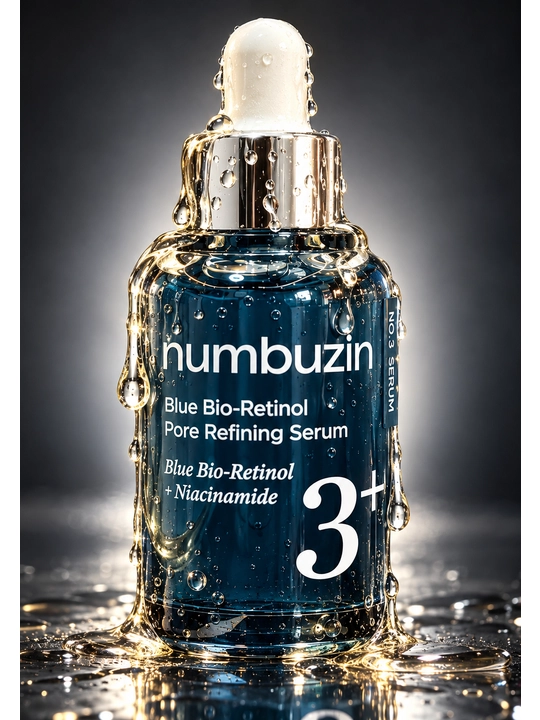 Numbuzin No.3 Blue Bio-Retinol Pore Refining Serum retinolli g‘ovaklar uchun zardobi 30 ml