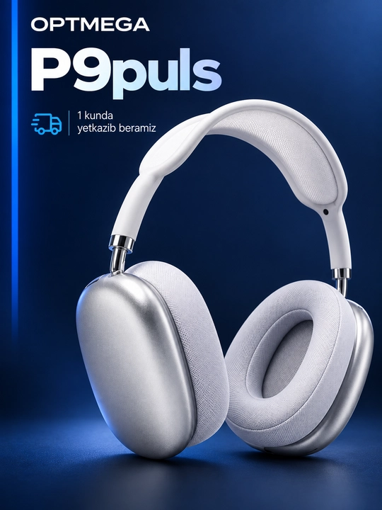 Simsiz Bluetooth quloqchinlar P9, mikrofonli, to'liq o'lchamli - 
