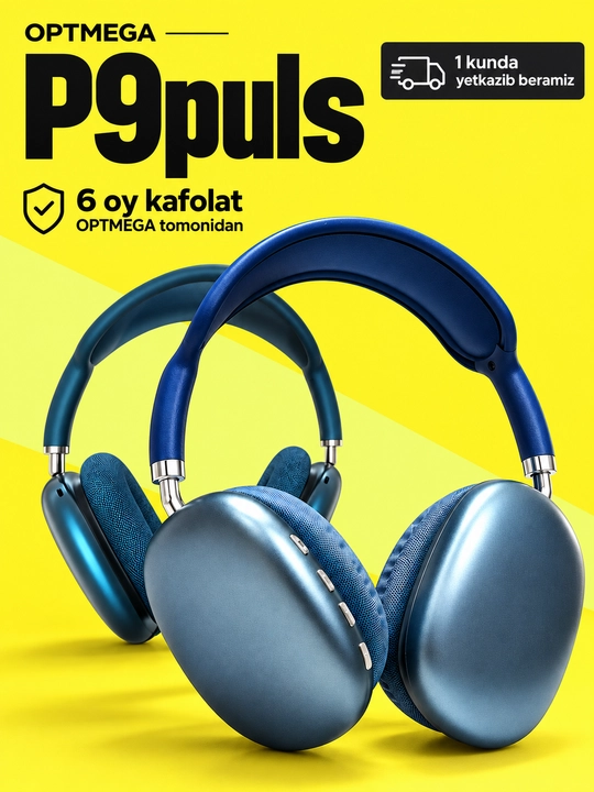 Беспроводные наушники Bluetooth P9 с микрофоном, полноразмерные - 
