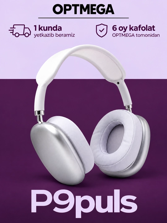Беспроводные наушники Bluetooth P9 с микрофоном, полноразмерные - 