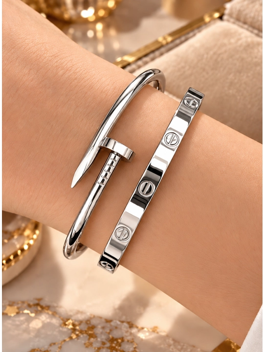 Van cleef,cartier,3 dona braslet to‘plami, zamonaviy va nafis zargarlik aksessuarlari - 