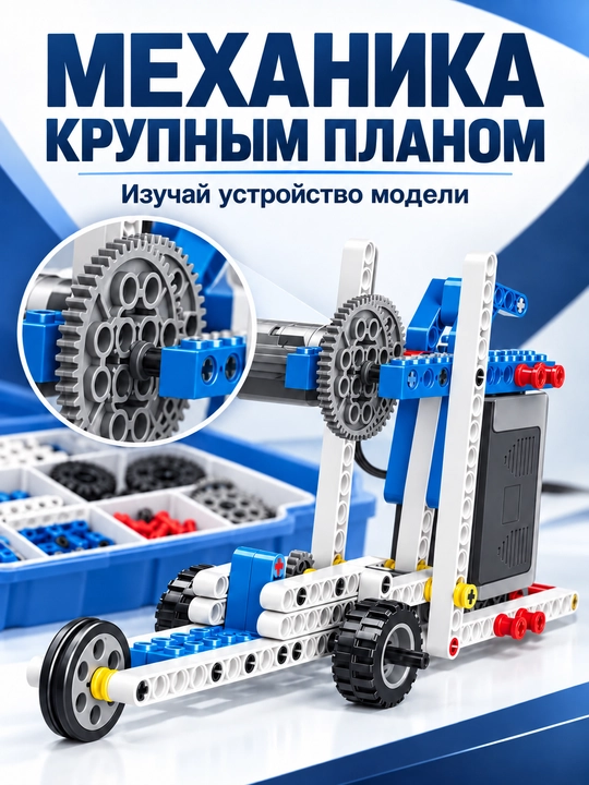Электронный STEM-конструктор по робототехнике, 396 деталей, мотор, 9 моделей