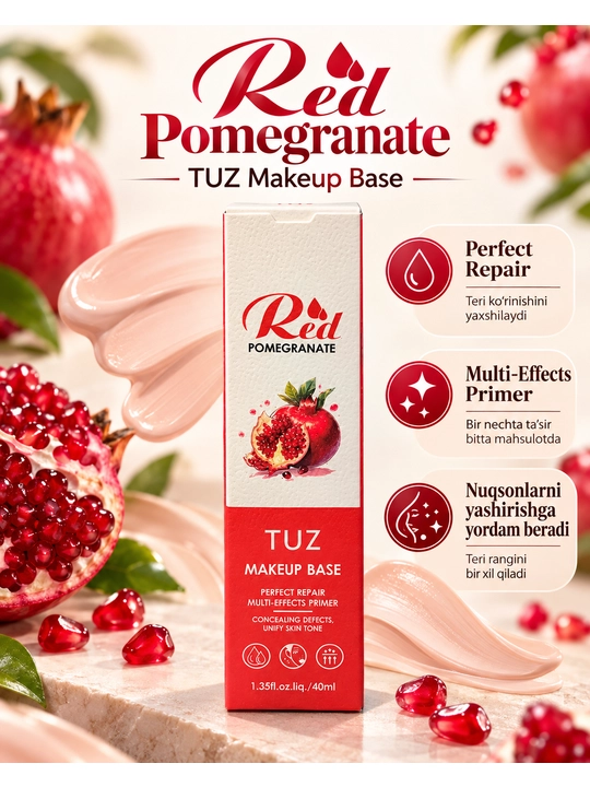 Baza makiyaj uchun TUZ, 5 tasi 1 da, praymeri, 40 ml