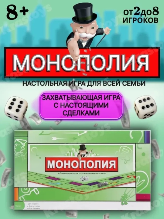 Настольная игра – «Моно: Мировая Полия», экономическая игра