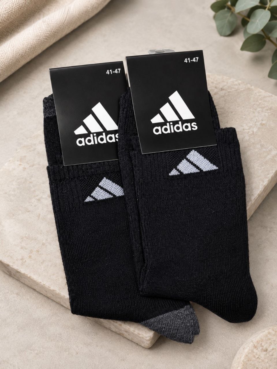Paxtali erkaklar kunlik paypoqlari ADIDAS, 41–47 - 